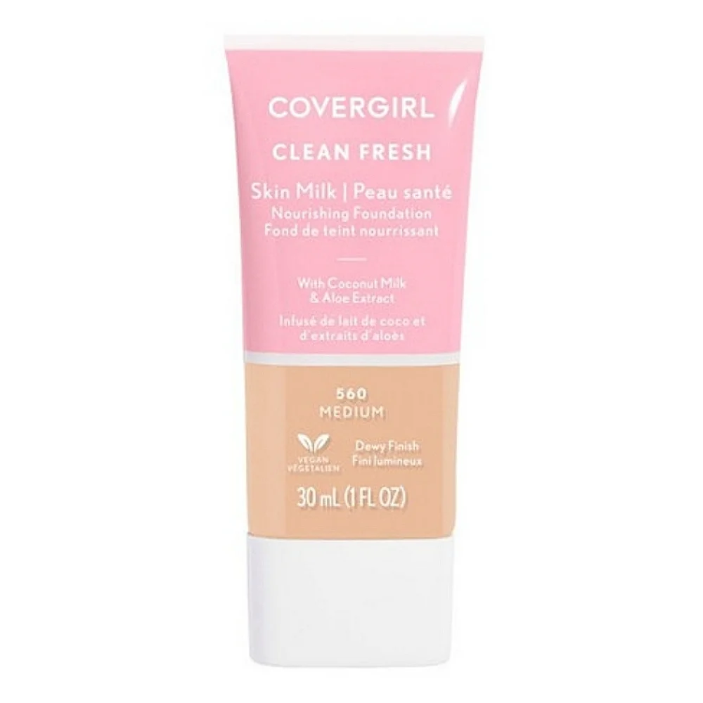 Covergirl Clean Fresh Skin Milk Foundation Dewy Finish, 560 Medium